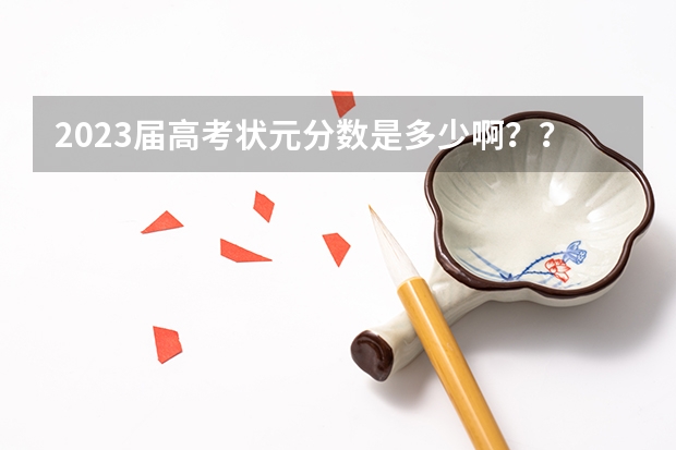 2023届高考状元分数是多少啊？？