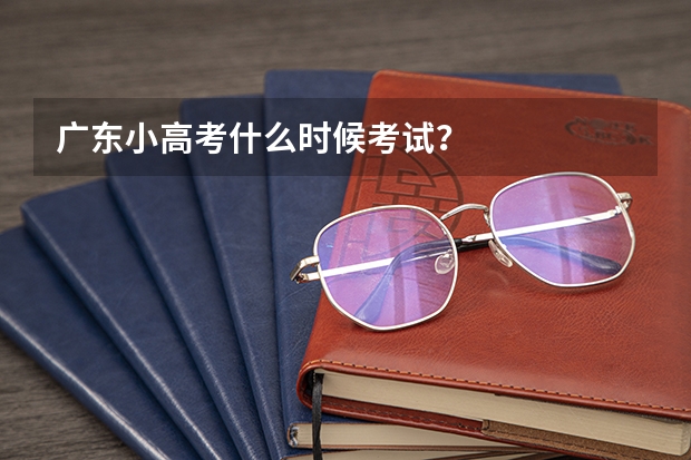 广东小高考什么时候考试？
