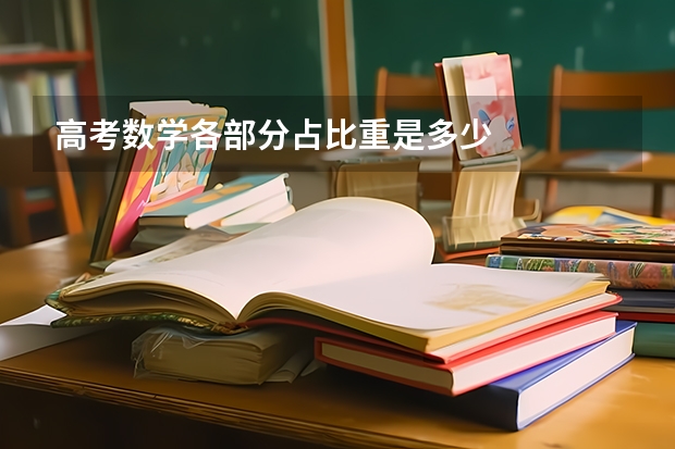 高考数学各部分占比重是多少