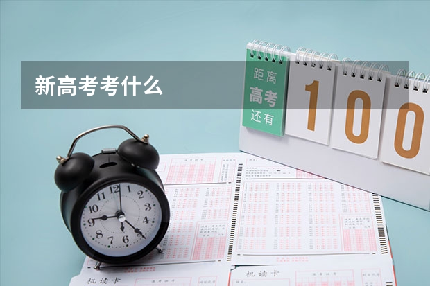 新高考考什么