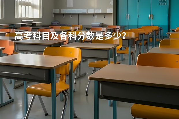 高考科目及各科分数是多少？