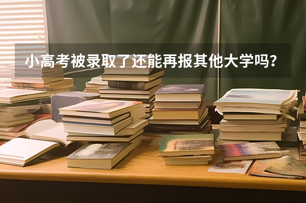 小高考被录取了还能再报其他大学吗？