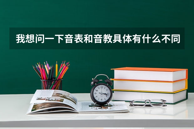 我想问一下音表和音教具体有什么不同，哪个好`？（声乐的）