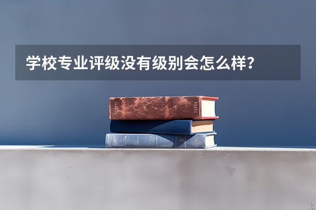 学校专业评级没有级别会怎么样？