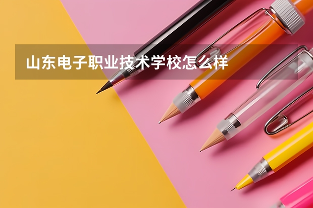 山东电子职业技术学校怎么样