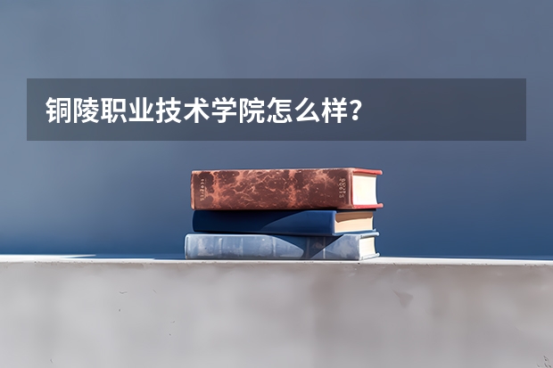 铜陵职业技术学院怎么样？