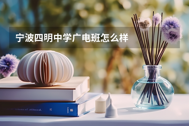 宁波四明中学广电班怎么样