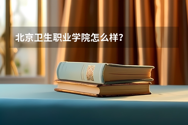 北京卫生职业学院怎么样？