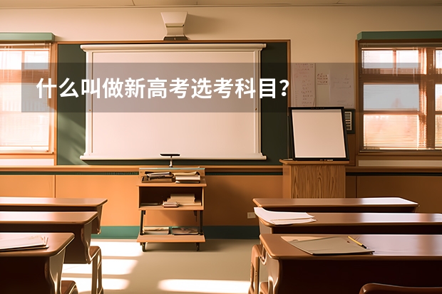 什么叫做新高考选考科目？
