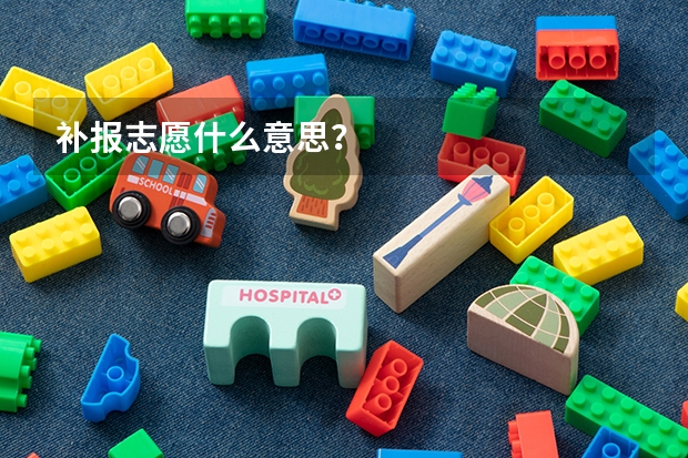 补报志愿什么意思？