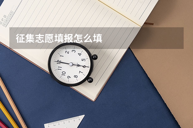 征集志愿填报怎么填