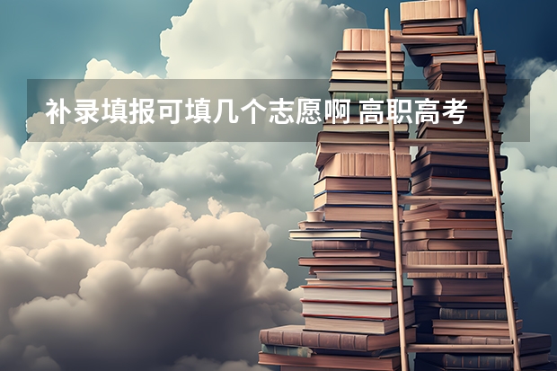 补录填报可填几个志愿啊 高职高考 补录 一共可以填几个志愿