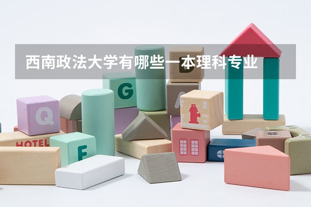 西南政法大学有哪些一本理科专业